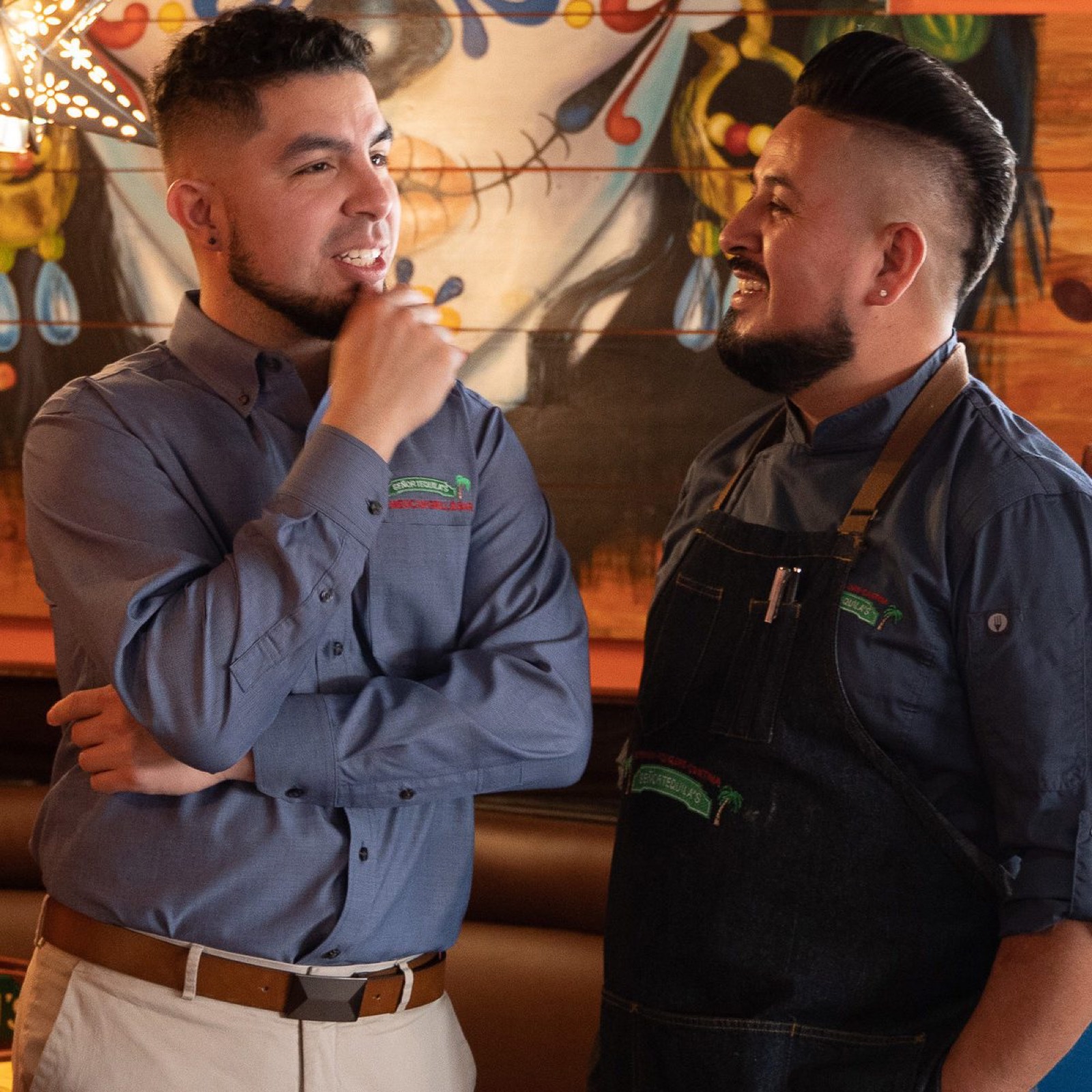 Alex and Roberto Rivas, the brothers who own Señor Tequila's, side by side