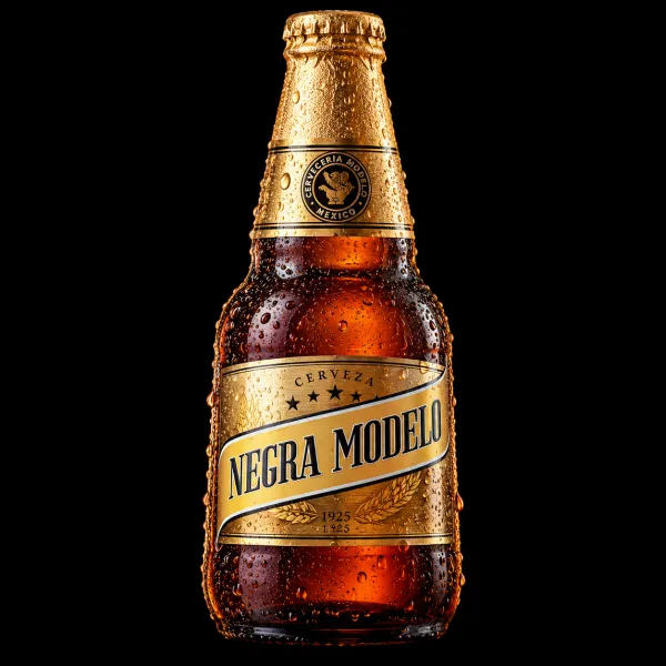 A cold bottle of Negra Modelo